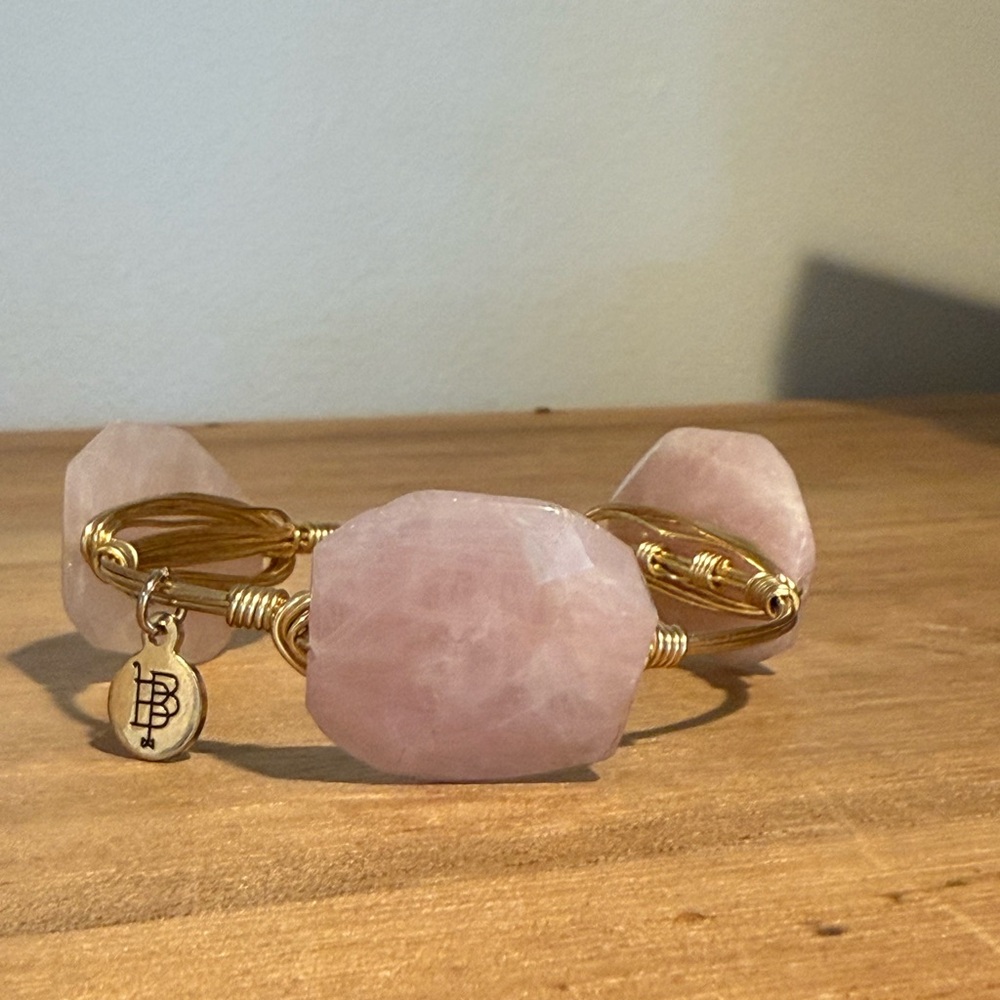 Bourbon and Boweries Pink Stone Bracelet